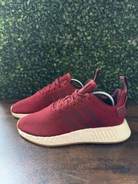 Adidas NMD R2 Red Women Size 7.5 Shoes Primeknit Boost CQ2404 Sneakers